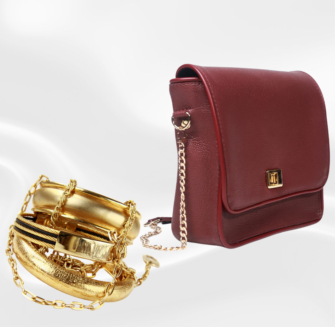 **How to Style a Burgundy Bag for Spring**