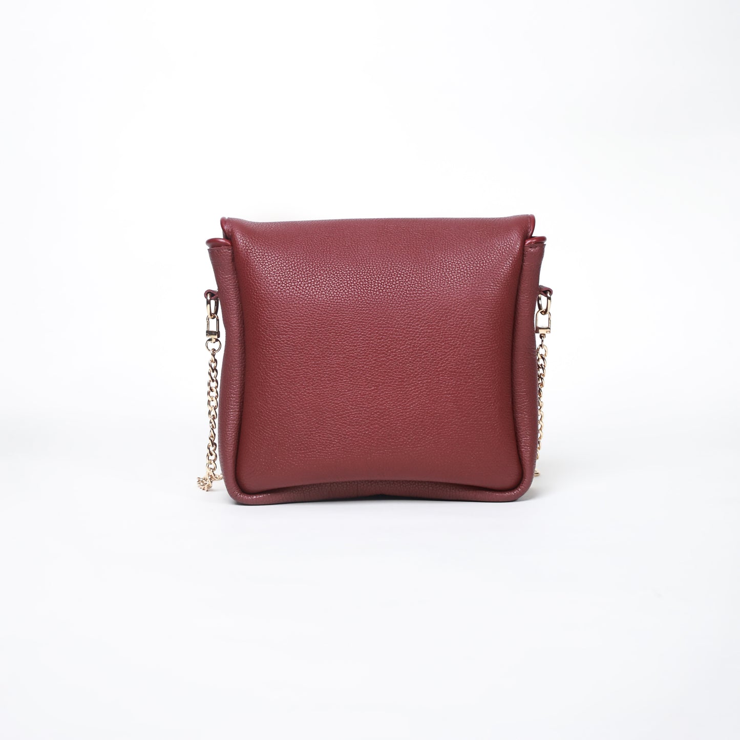 burgundy handcrafted leather crossbody