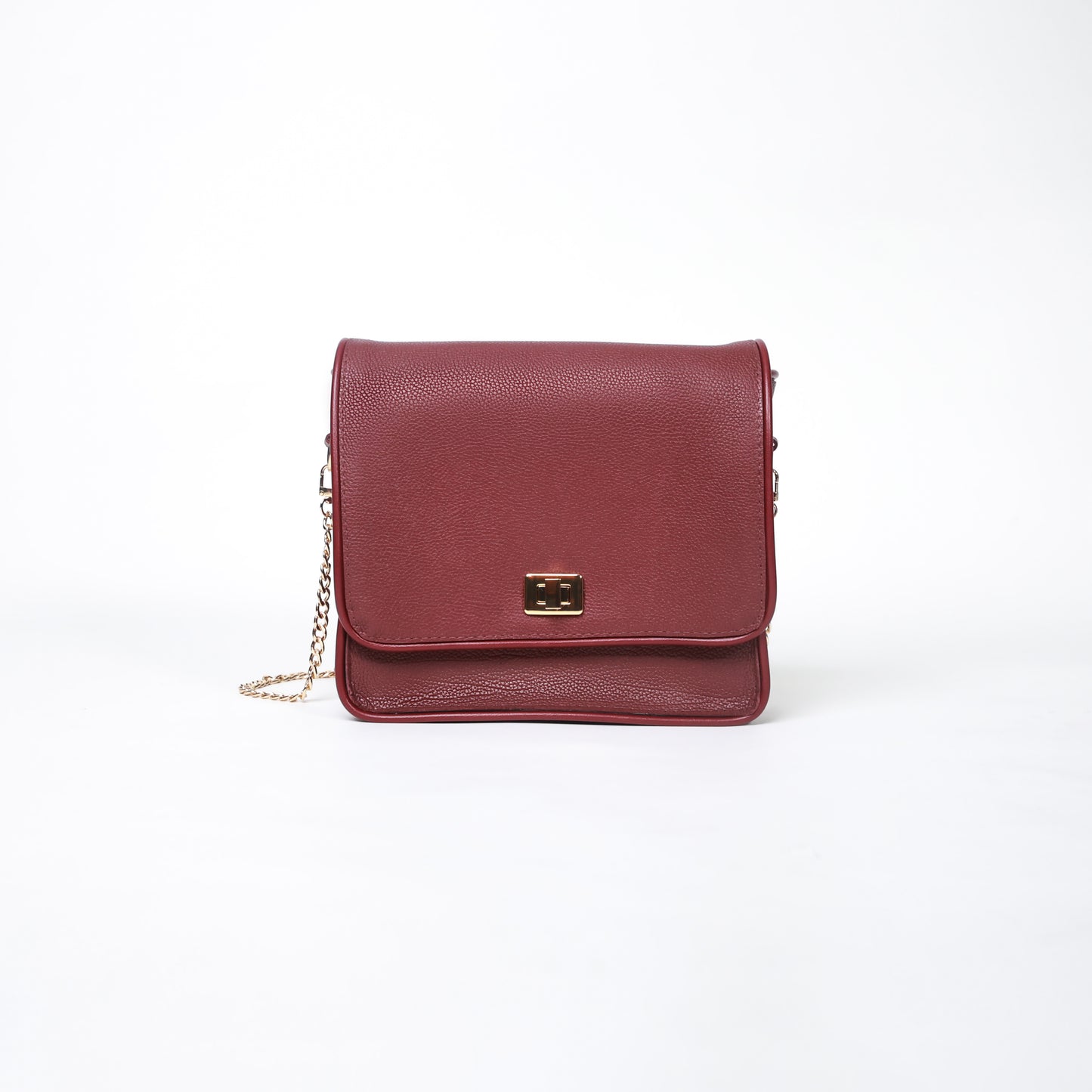 burgundy handcrafted leather crossbody