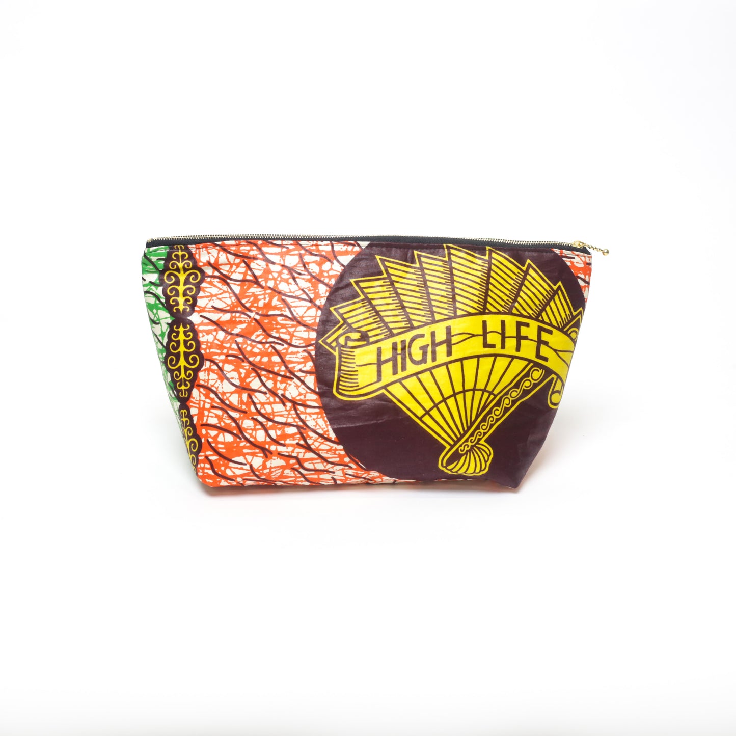 African Ankara High Life Cosmetic Bag