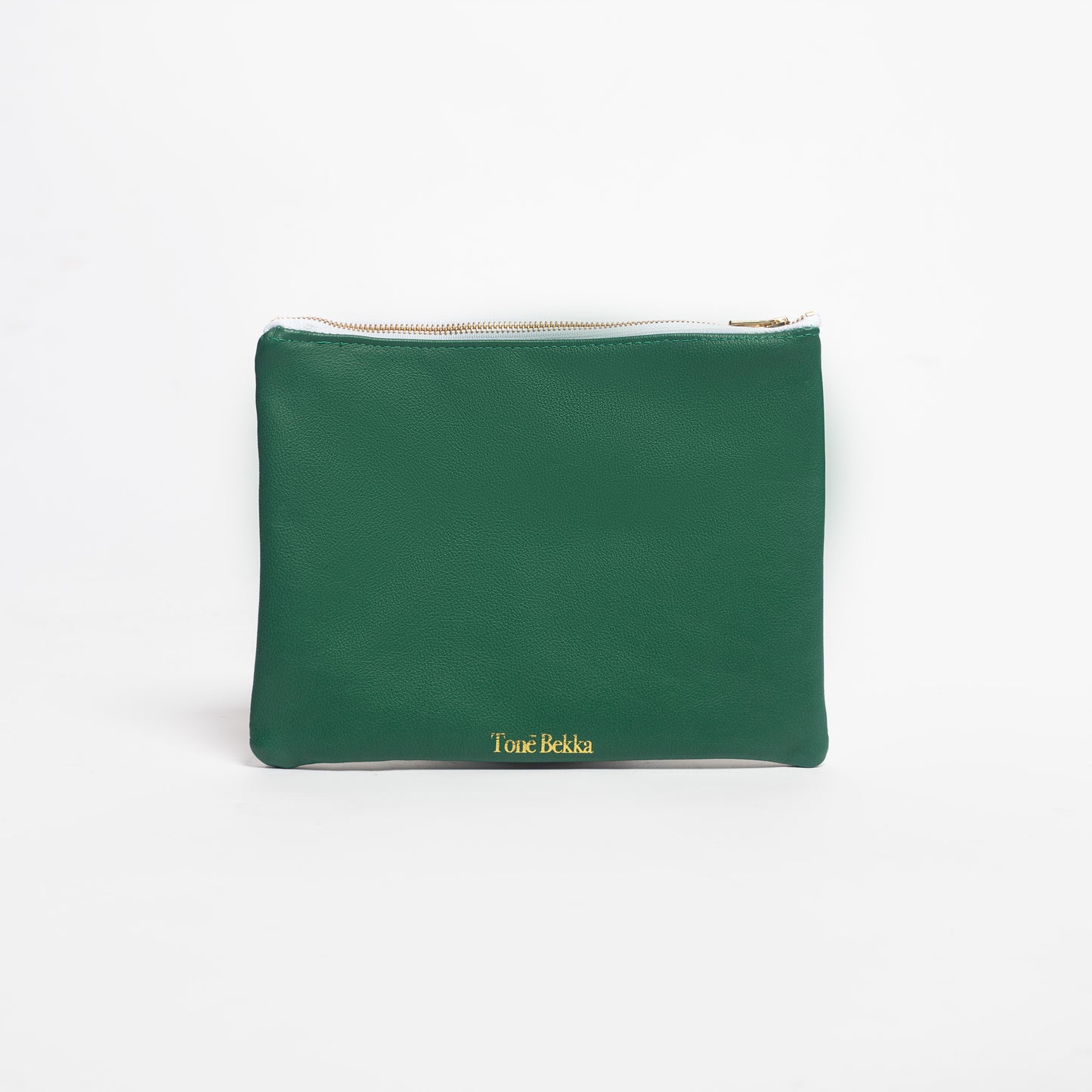 Exquisite Croc Embossed White & Green Clutch