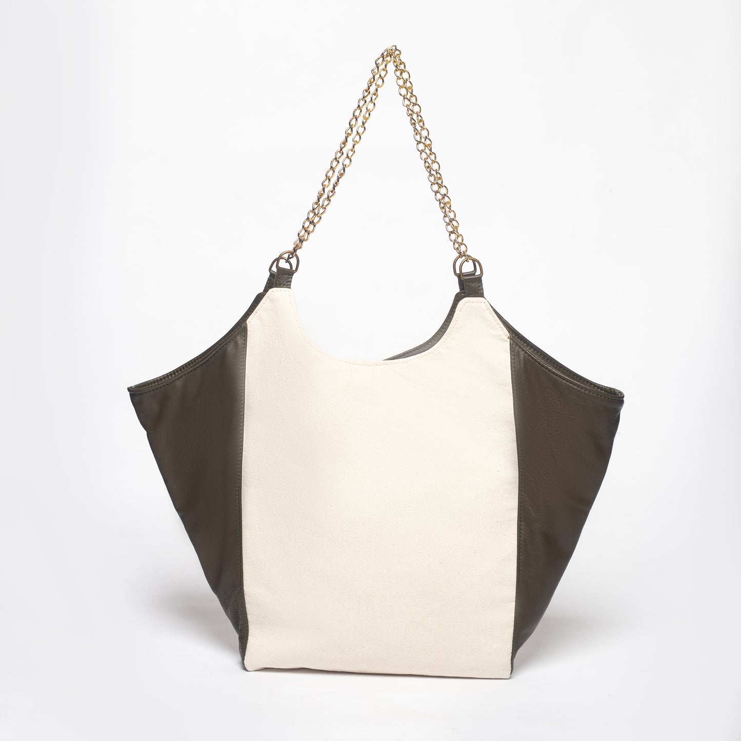 Indy LuxeCanvas & Leather Shopper Tote