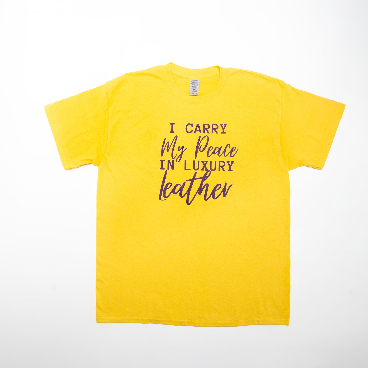 I Carry My Peace Tee - Yellow