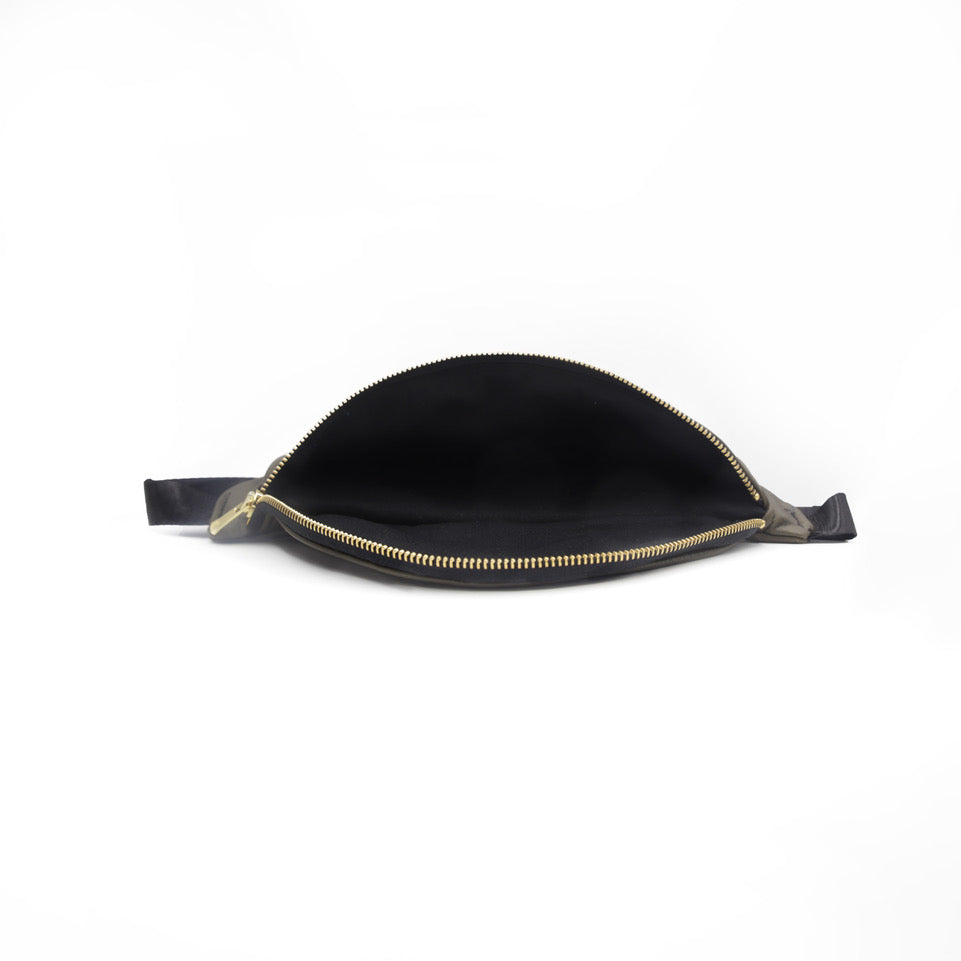 Olive leather Belt Bag