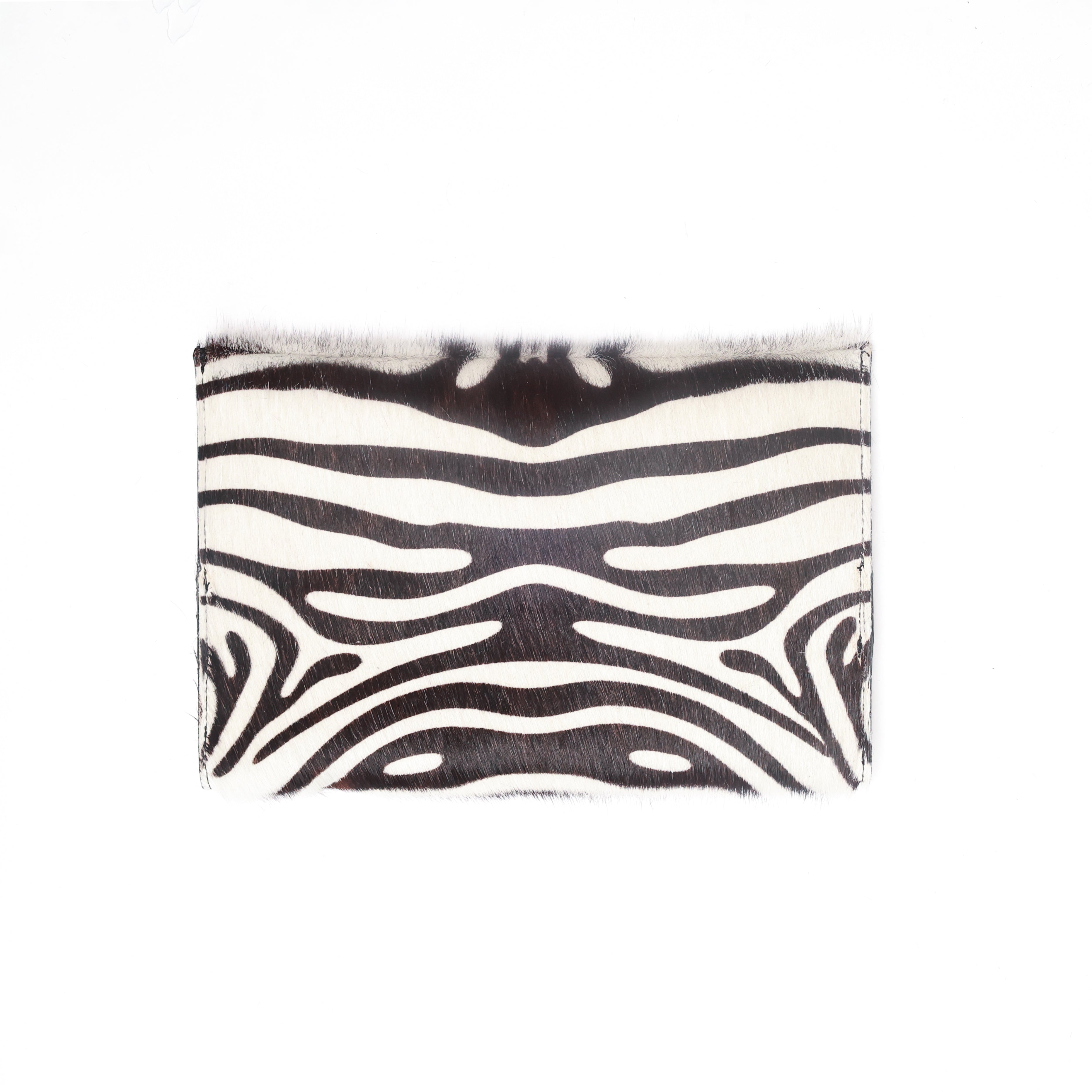 Renee Zebra Hair on Hide Clutch