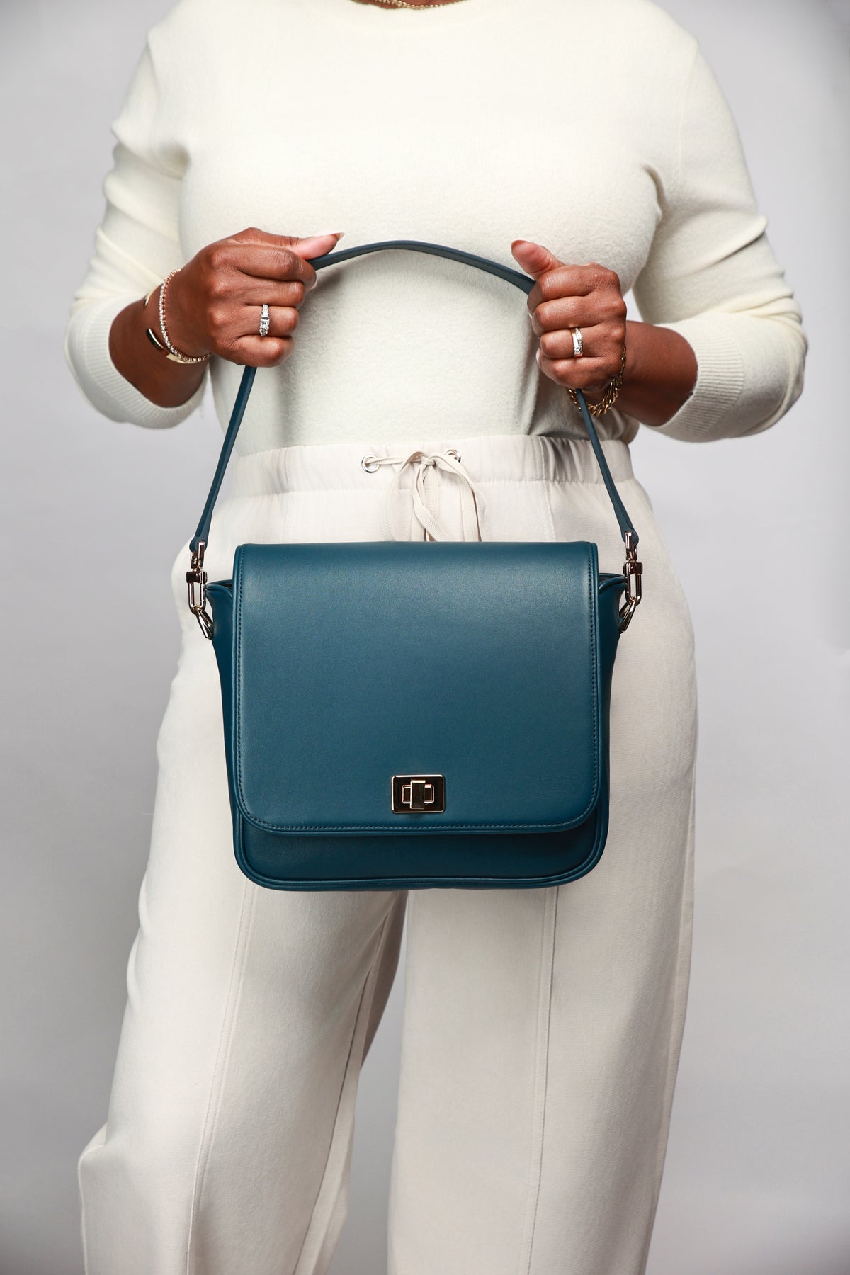 Rebecca Crossbody – Signature Edition in  Deep Teal